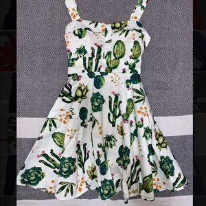 Very cute white succulent dress